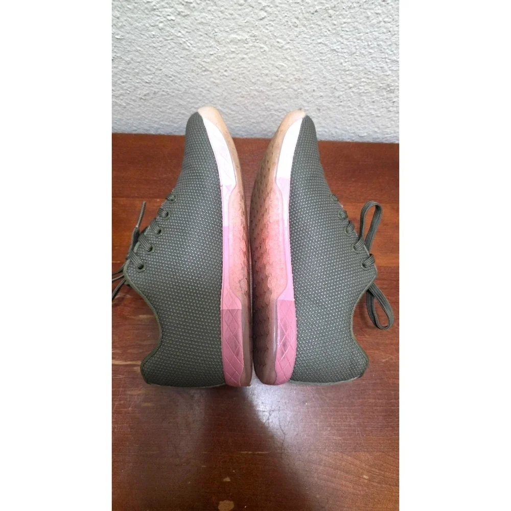 Nobull‎ Trainer Army Green Radiant Pink CrossFit Training Unisex Size M7/W8.5